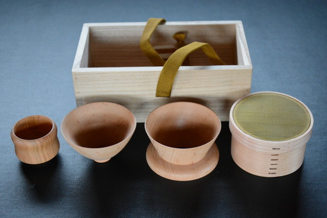 古い茶掃箱 検索用語→A10内茶道具茶漏斗篩