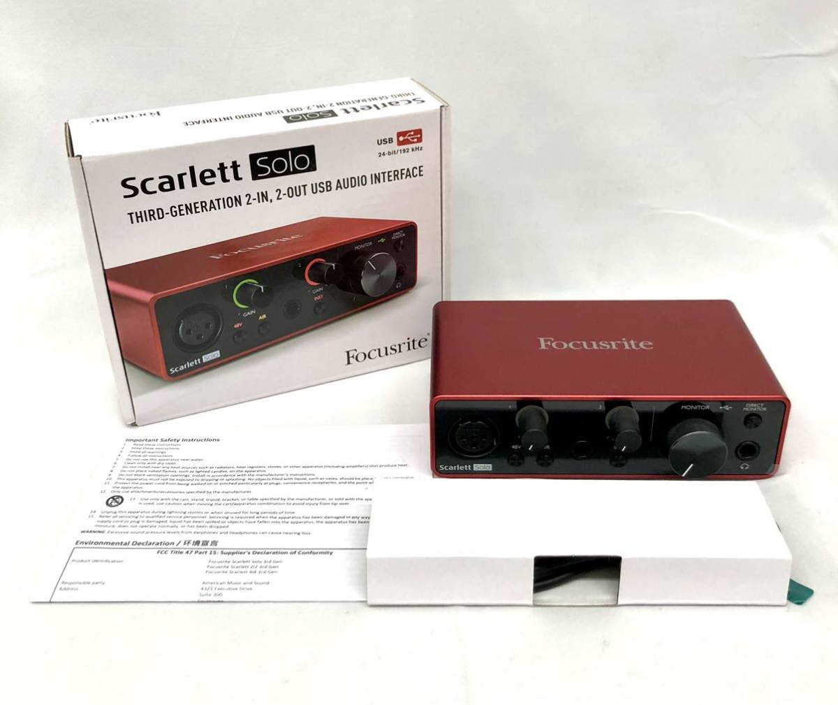 Focusrite scarlett solo 箱あり Focusrite Scarlett Solo