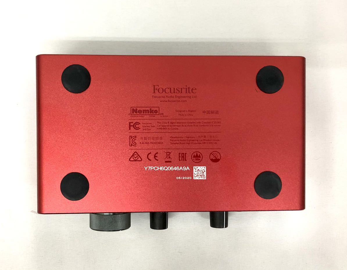 Focusrite scarlett solo 箱あり Focusrite Scarlett Solo