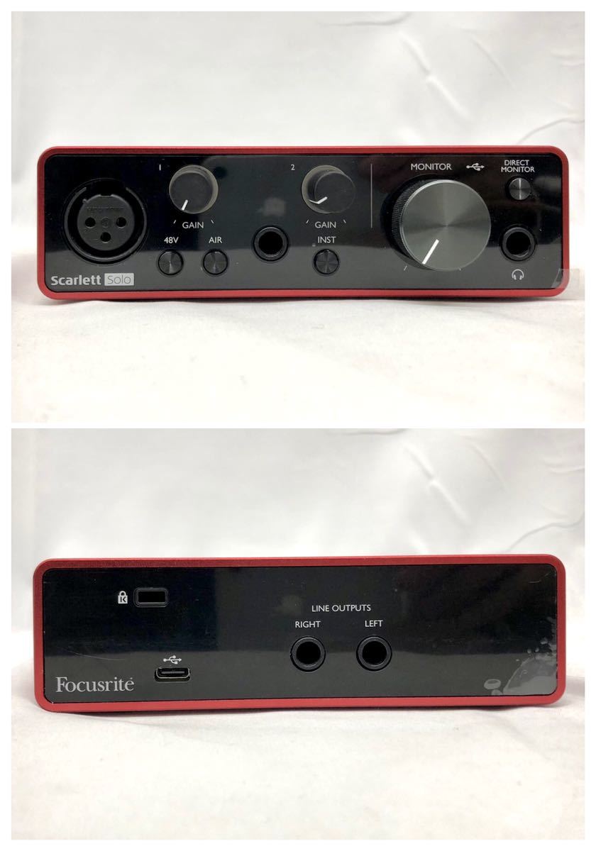 【美品】Focusrite Scarlett Solo 箱付き Focusrite scarlett solo 箱あり Focusrite Scarlett Solo