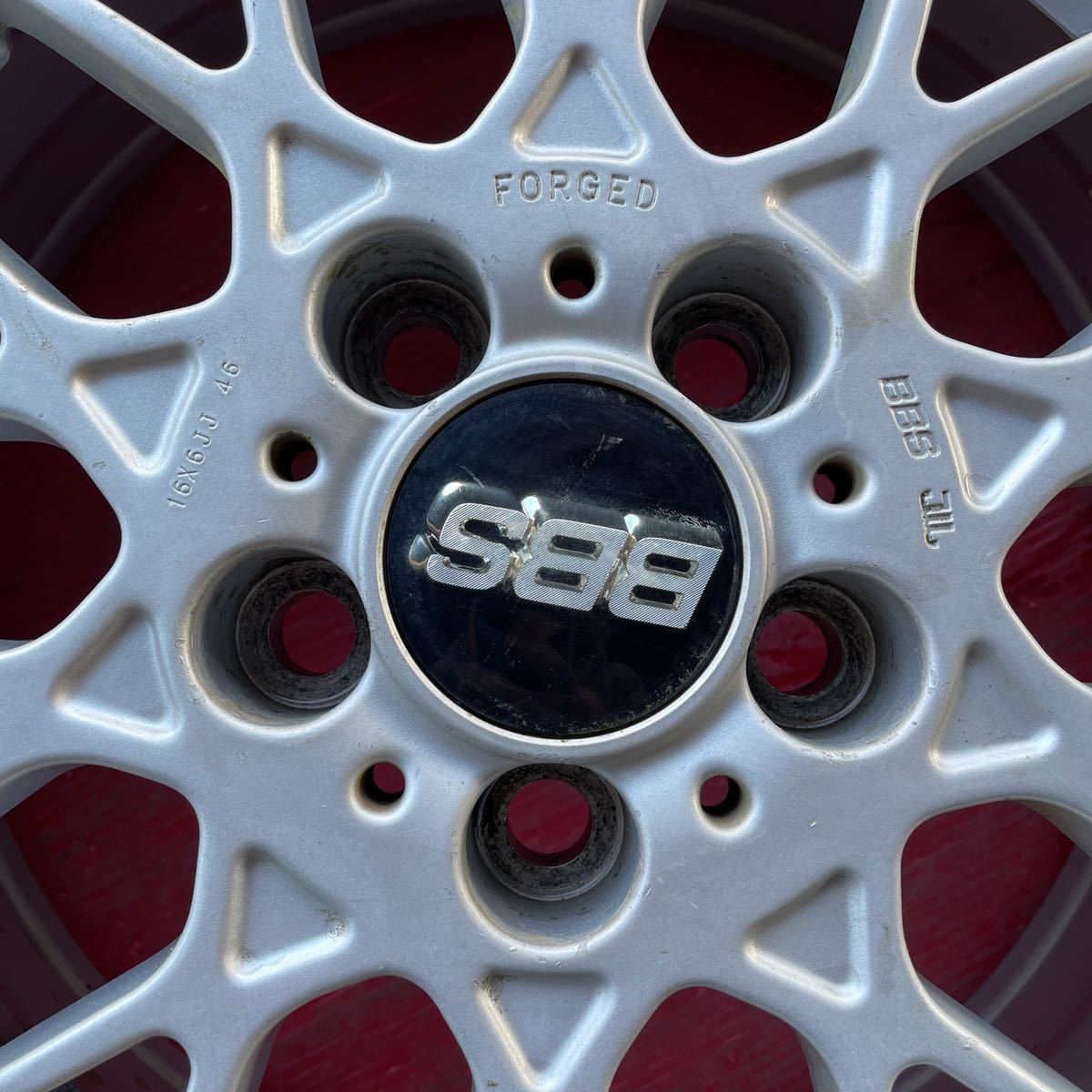 三菱純正 BBS FORGED 16インチ 6J+46 5H-114.3 4本 BBS FORGED 鍛造 