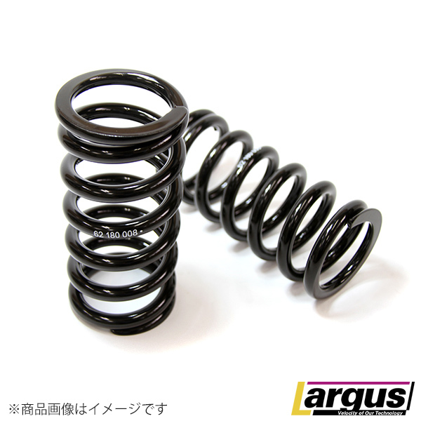 Largus ラルグス 62Φ直巻きスプリング ID62 2本セット 自由長220mm