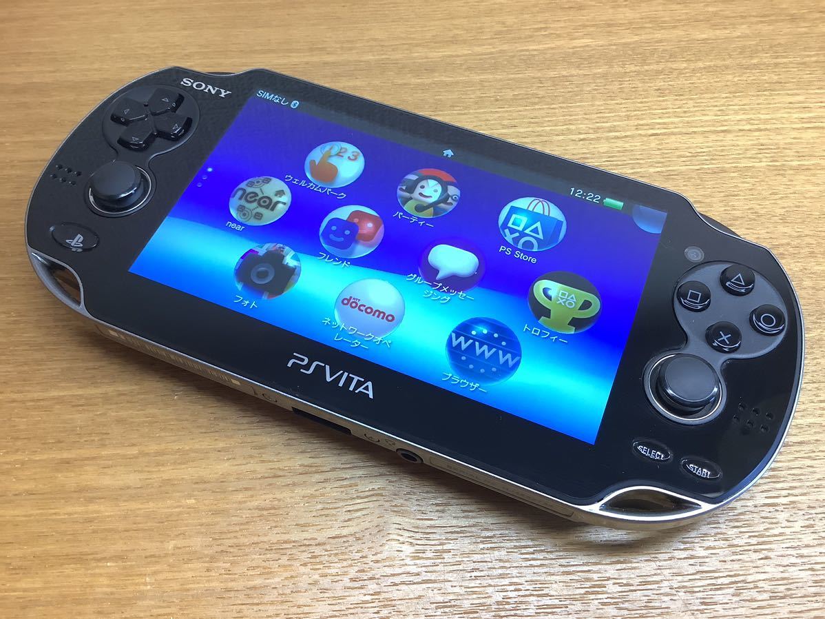 良品 動作確認済み PS Vita PlayStation Vita Wi-Fiモデル クリスタル