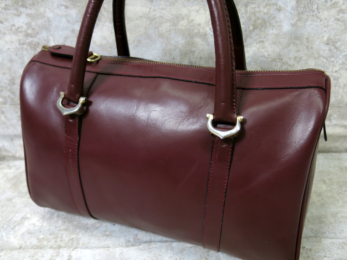 □美品□Cartier カルティエ□マスト□カーフ レザー 本革□ミニ