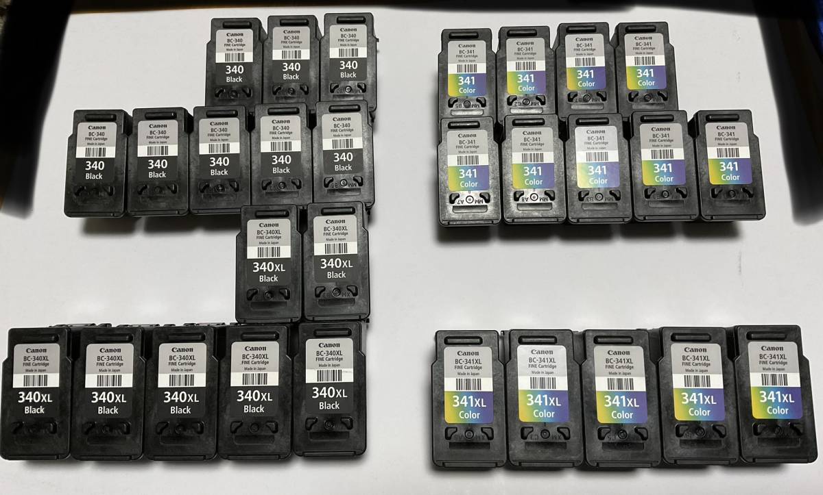 Canon純正 BC-340XL/341XL 使用済みインクカートリッジ 4個