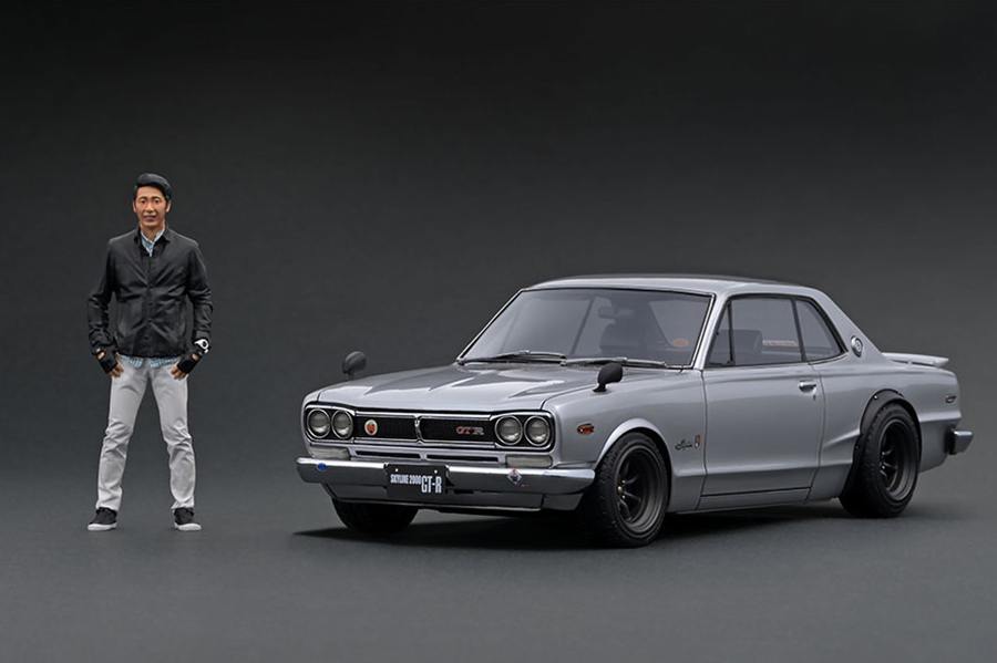 WEB限定 ignition model IG1928 1/18 Nissan Skyline 2000 GT-R KPGC10 Silver With Mr. Matsuda イグニッションモデル 日産 ハコスカ 松田