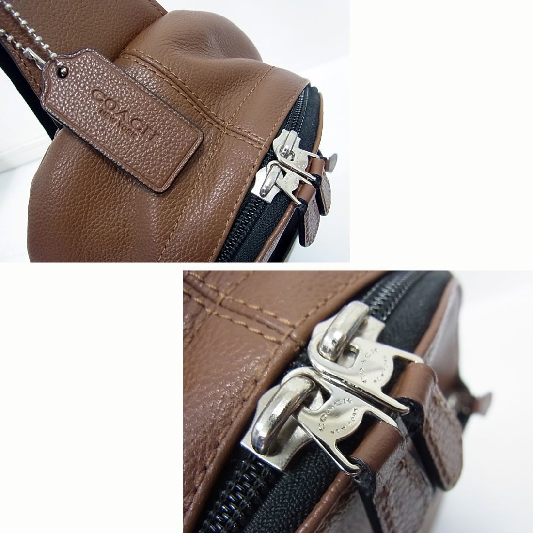 美品 メンズ◇COACH コーチ ワンショルダー クロスボディバッグ ダーク