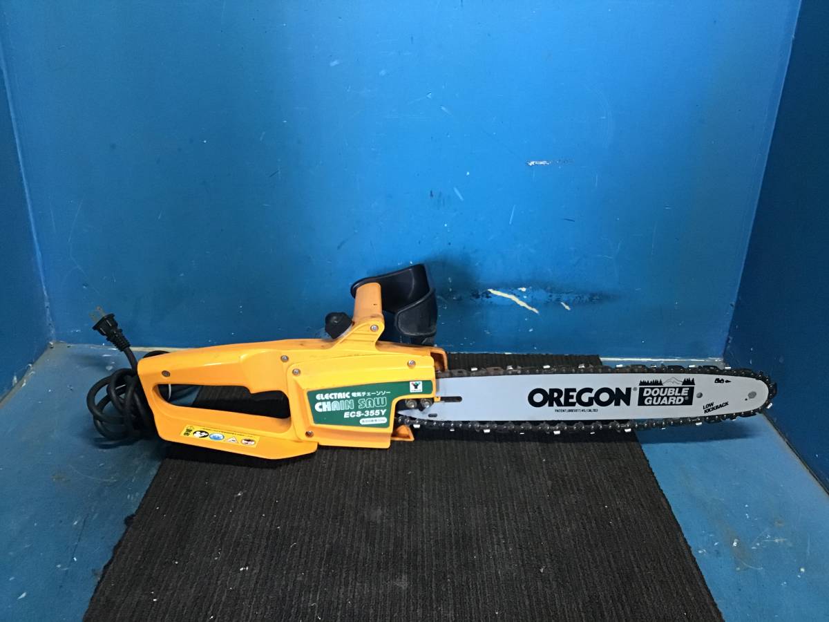 ★岐阜発　ナカトミ / ELECTRICCHAIN SAW / 電気チェーンソー △ ECS-355Y / 切断機 / 動作確認 / 傷汚れ有り / 現状品　R5.1/21★