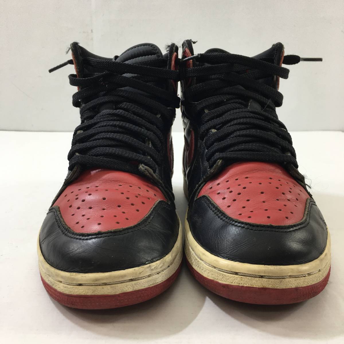 10636)【1円スタート】ナイキ AIR JORDAN 1 94 BRED 940911Y3 レア 