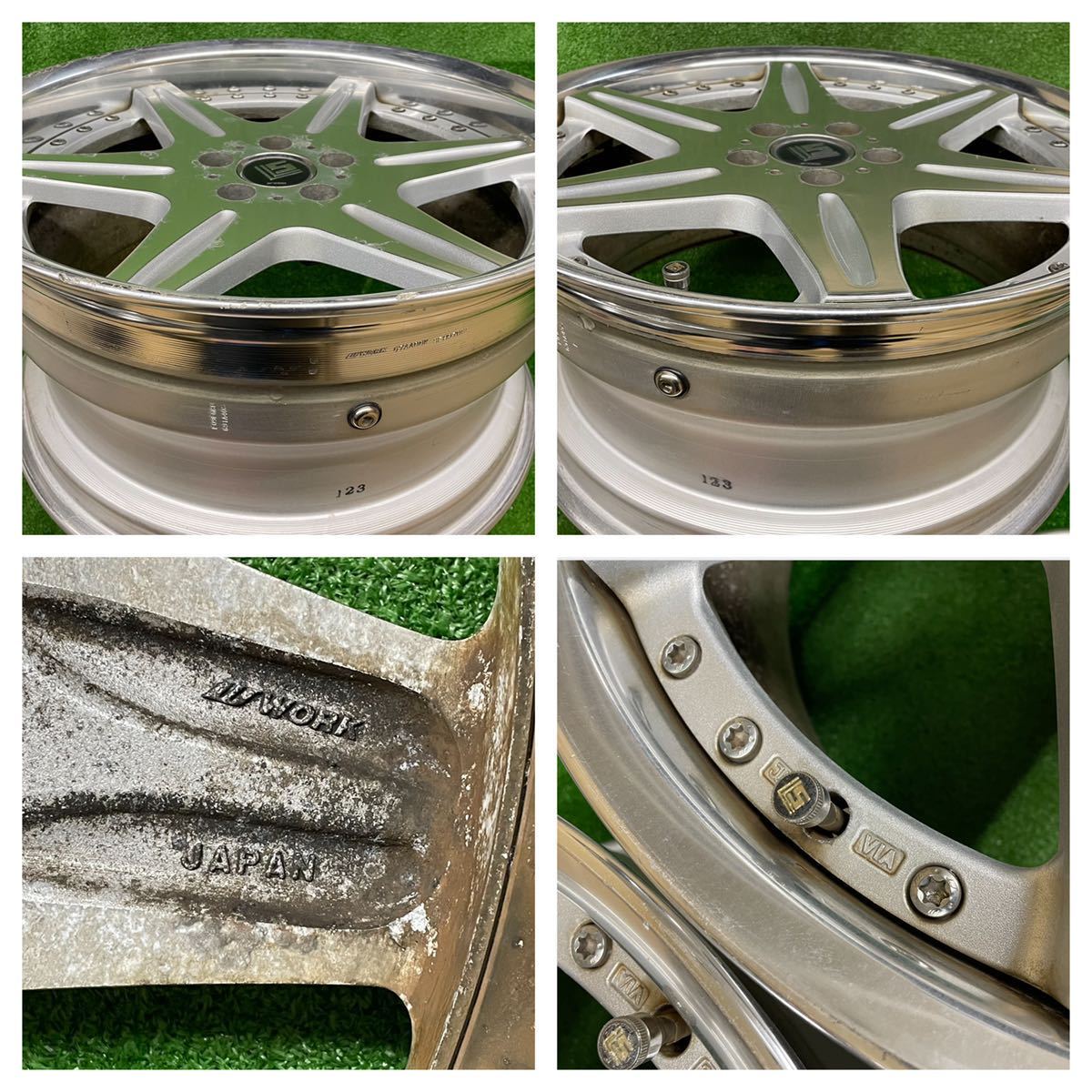 ☆WORK LS LS406PR ワーク 19インチ19×8.5J +41 19×9.5J +28 114.3 5H 