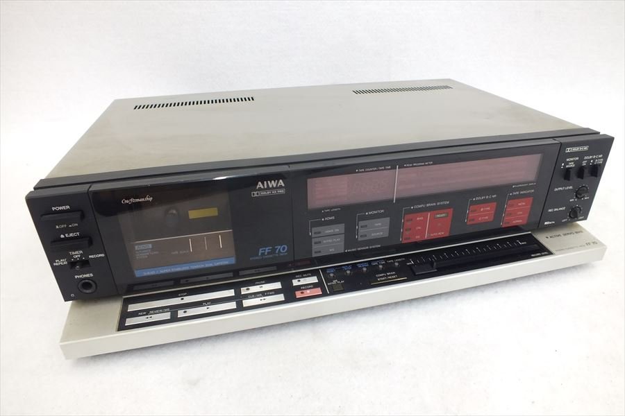 ◆ AIWA FF 70 カセットデッキ 中古現状品 230109J4287