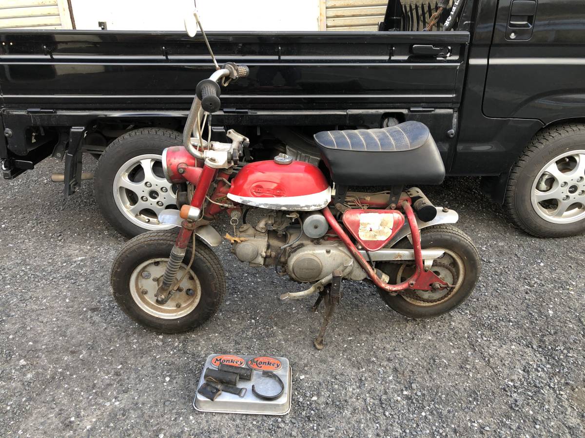 当時物 所沢市 HONDA Z50A モンキー 部品取り オリジナル リジット 旧 