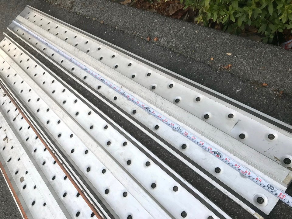 アルミ足場板 耐荷重120kg■計3枚セット アルミ足場板 耐荷重120kg□計3枚セット