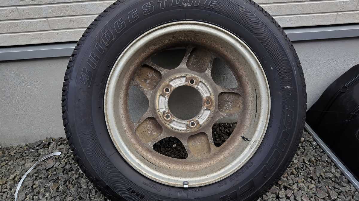 JA11 純正 ホイール 175/80R16 H/T バリ溝 1本 背面 スペアタイヤに 