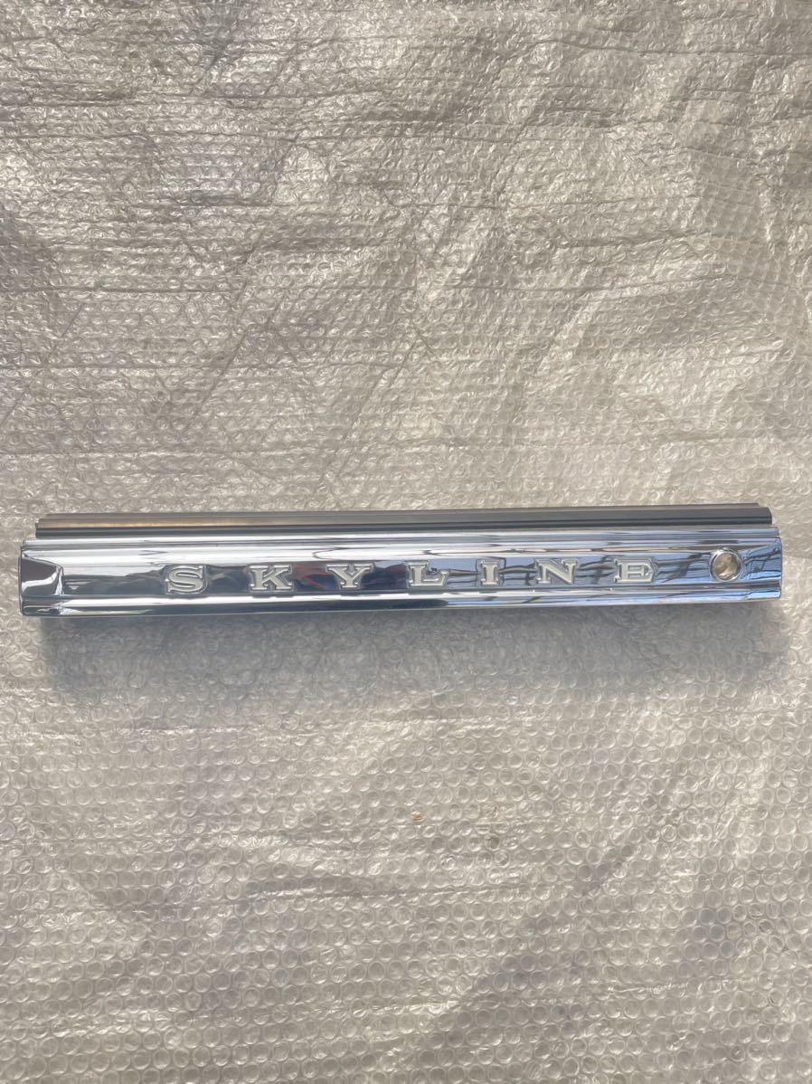 希少・絶版】日産 スカイライン ジャパン メッキ リアガーニッシュ 旧