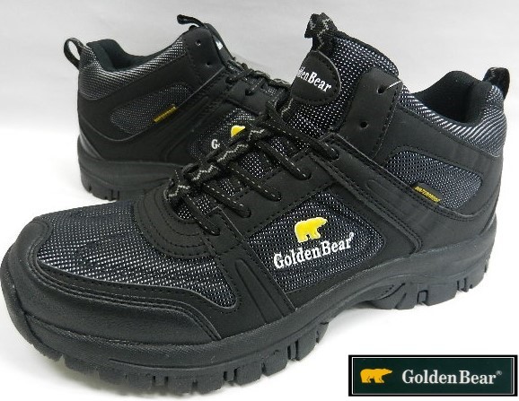 【ゴールデンベア】防水スニーカー・25.5ｃｍ　トレッキング・アウトドア　GB122黒