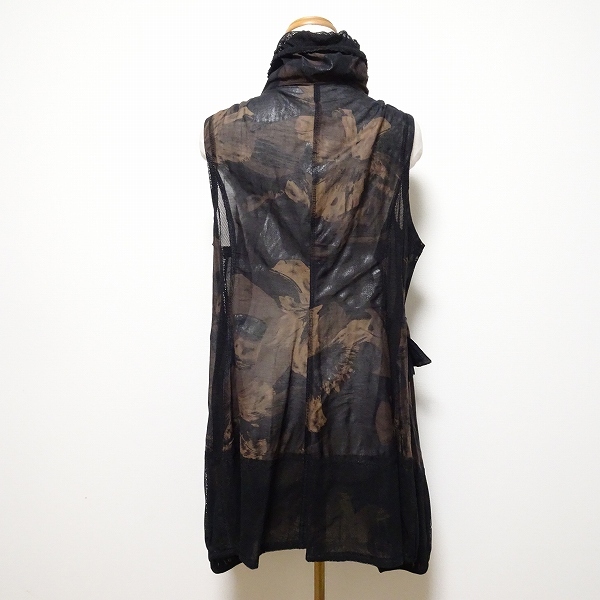 apc エイココンドウ EIKO KONDO ベスト ロングジレ 42 黒 スタンド
