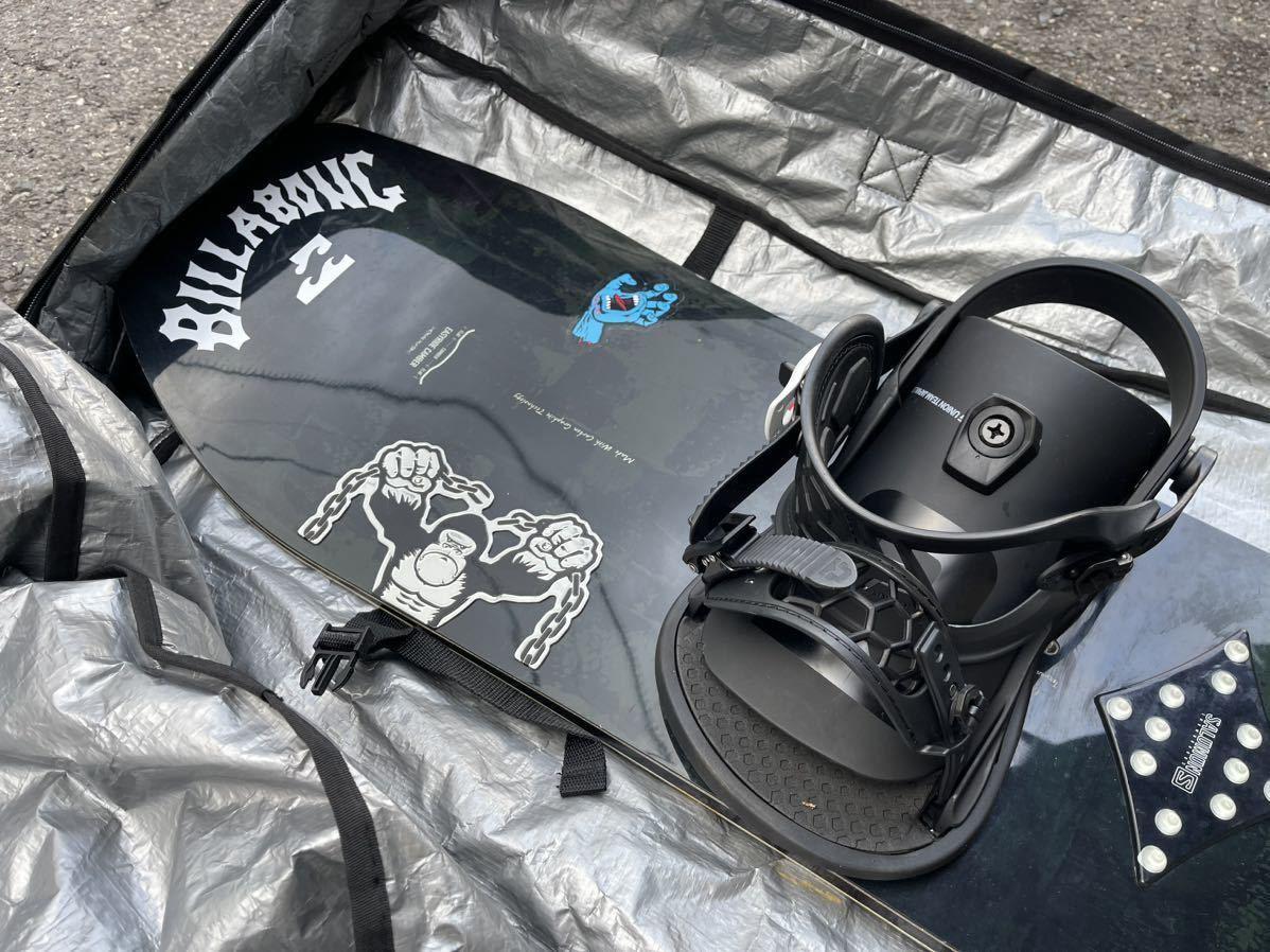 SALOMON⁄WONDER⁄スノーボード139ビンディング⁄ケース⁄3点セット