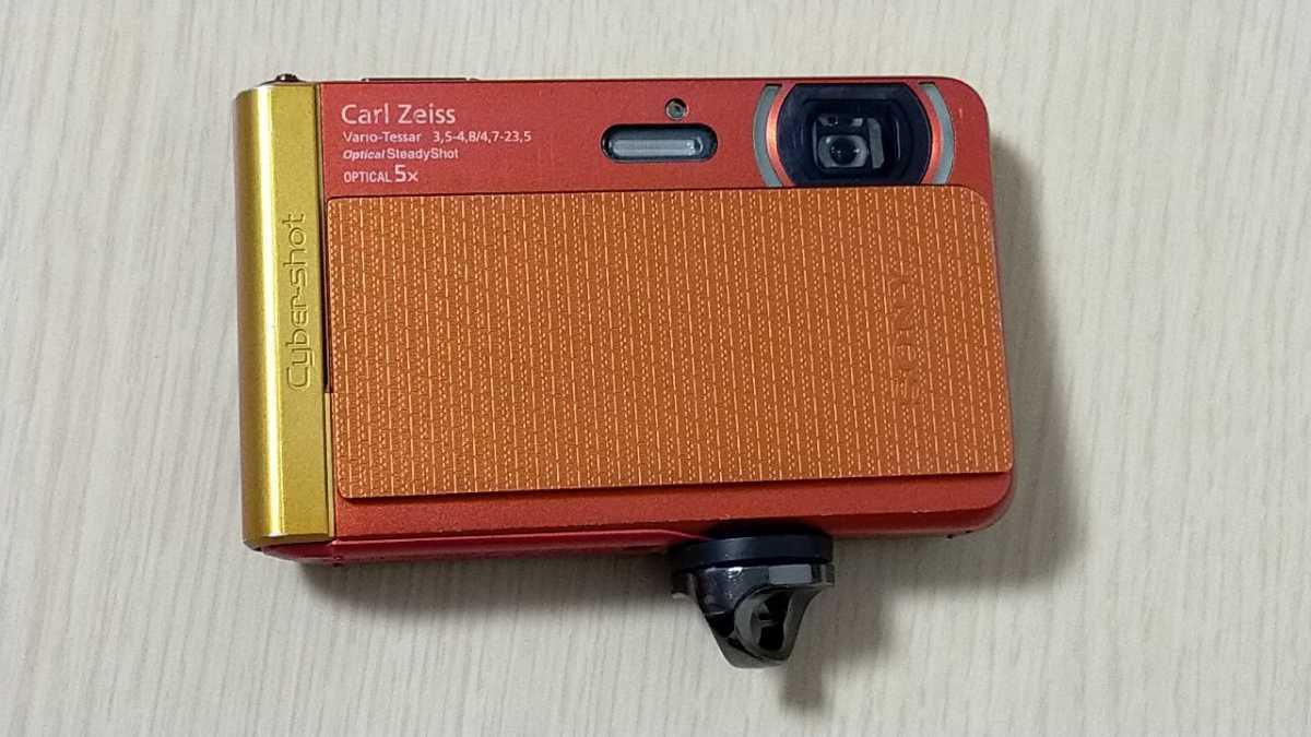 SONY DSC-TX30 オレンジ 電池蓋ロック不良 撮影は問題無し Cyber-shot