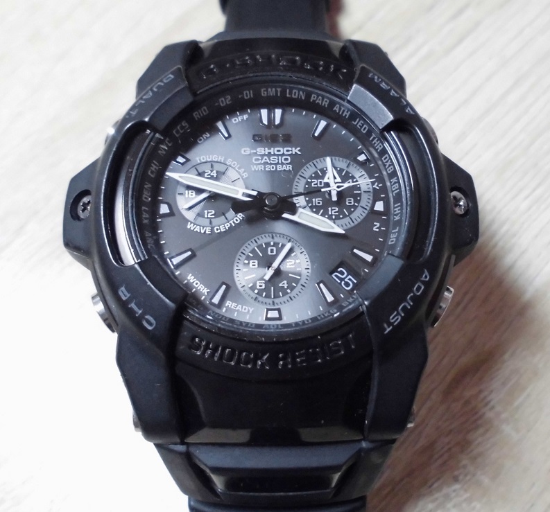 送料３００円～ カシオ Gショック GS-1000BJ-1AJF ジーズ 電波ソーラー ブラックIP 5モータークロノグラフ CASIO G-SHOCK GIEZ