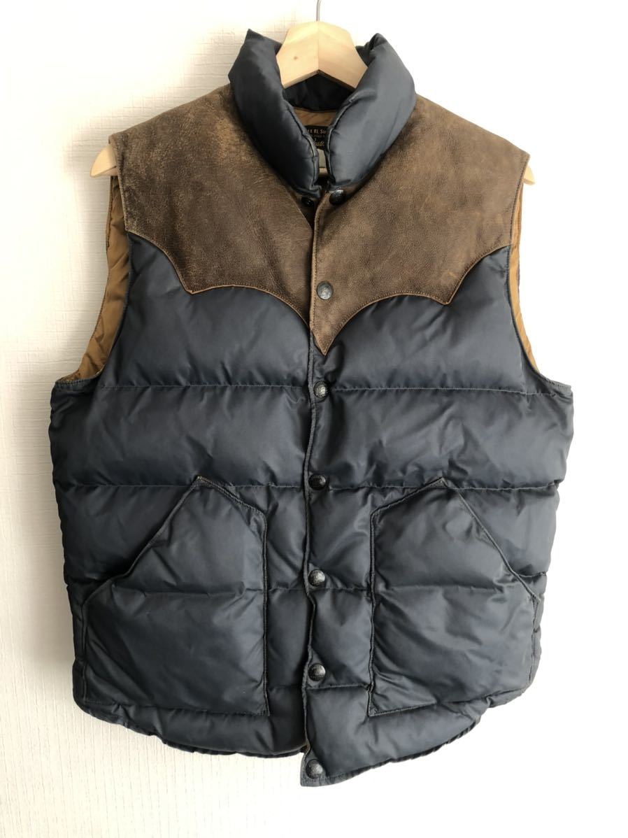 赤字超特価，SALE RRLダウンベスト S DOWN VEST スエード ネイビー ロッキーマウンテン Rocky Mountain Featherbed ロンハーマン ダブルアールエル(Sサイズ)｜売買されたオークション情報、yahooの商品情報をアーカイブ公 Sサイズ