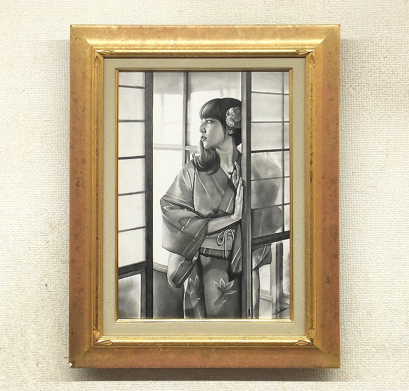 【GLC】江副拓郎 「陽炎」 ◆かわうそ画廊取扱・鉛筆6号 驚異の細密描写 ◆2020年制作・逸品!