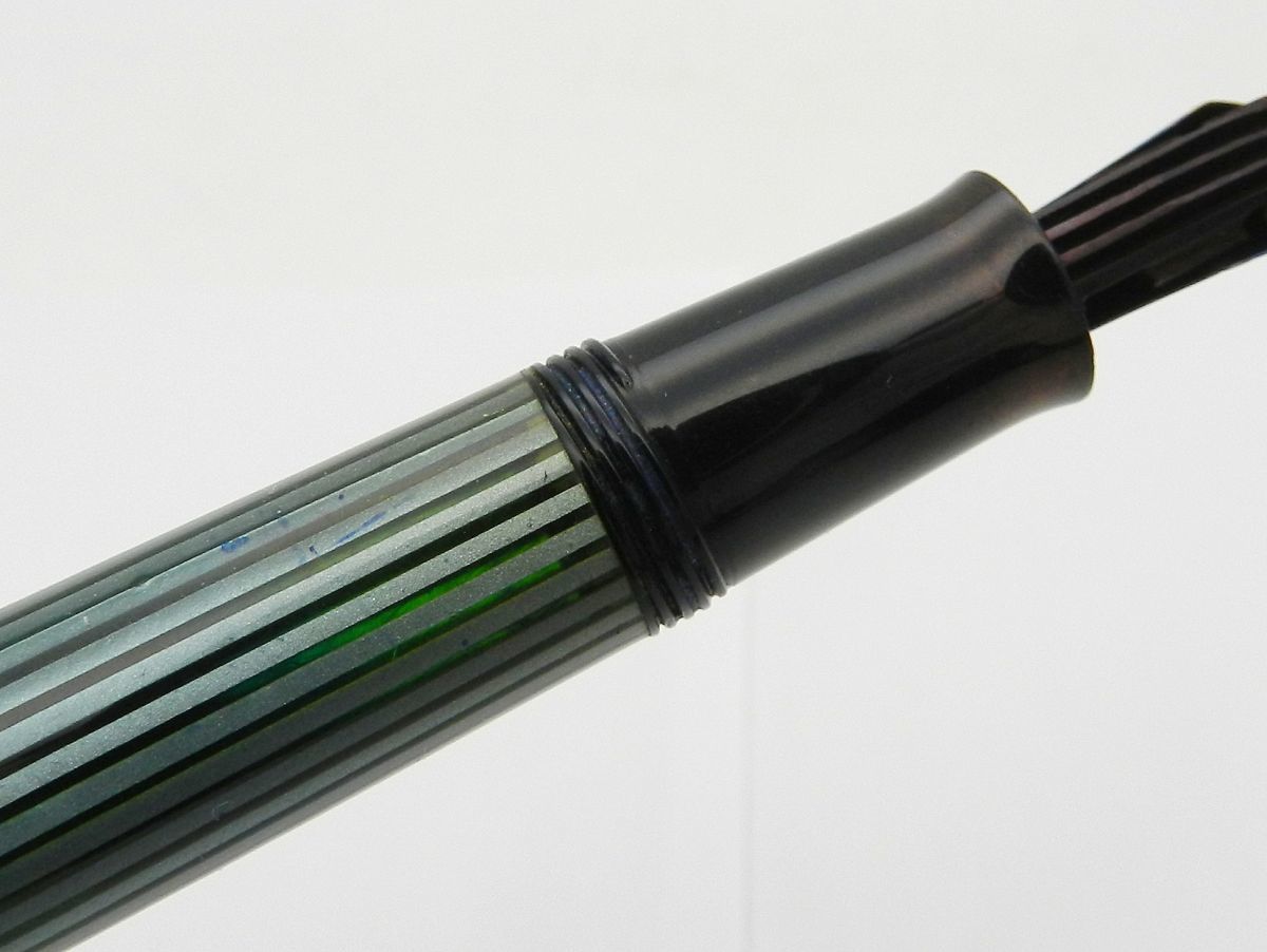 ペリカン PELIKAN 万年筆 14C-585 茶縞胴軸付き X60010 1000円スタート