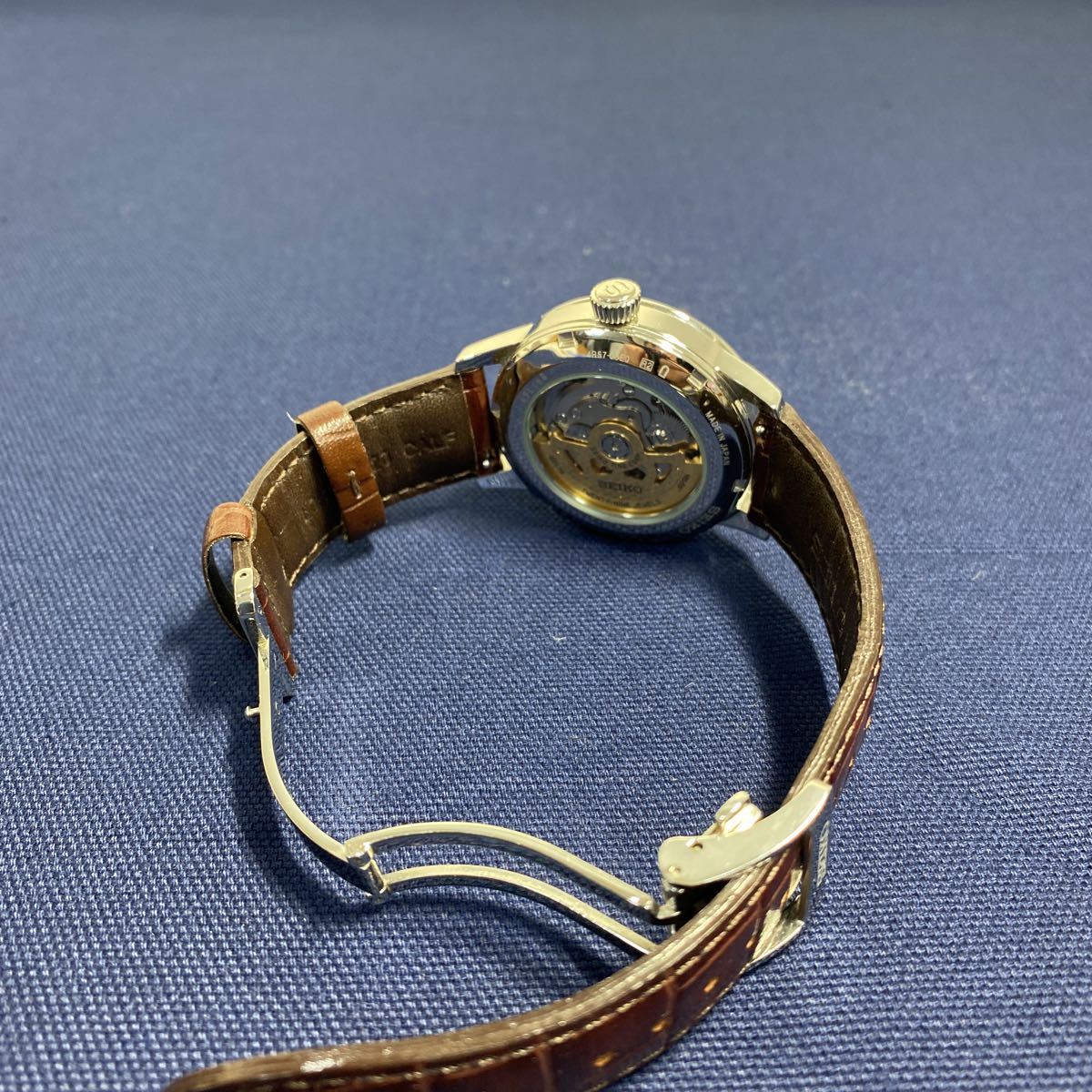 美品 SEIKO PRESAGEセイコープレサージュ 4R57-00E0／自動巻き・裏蓋 