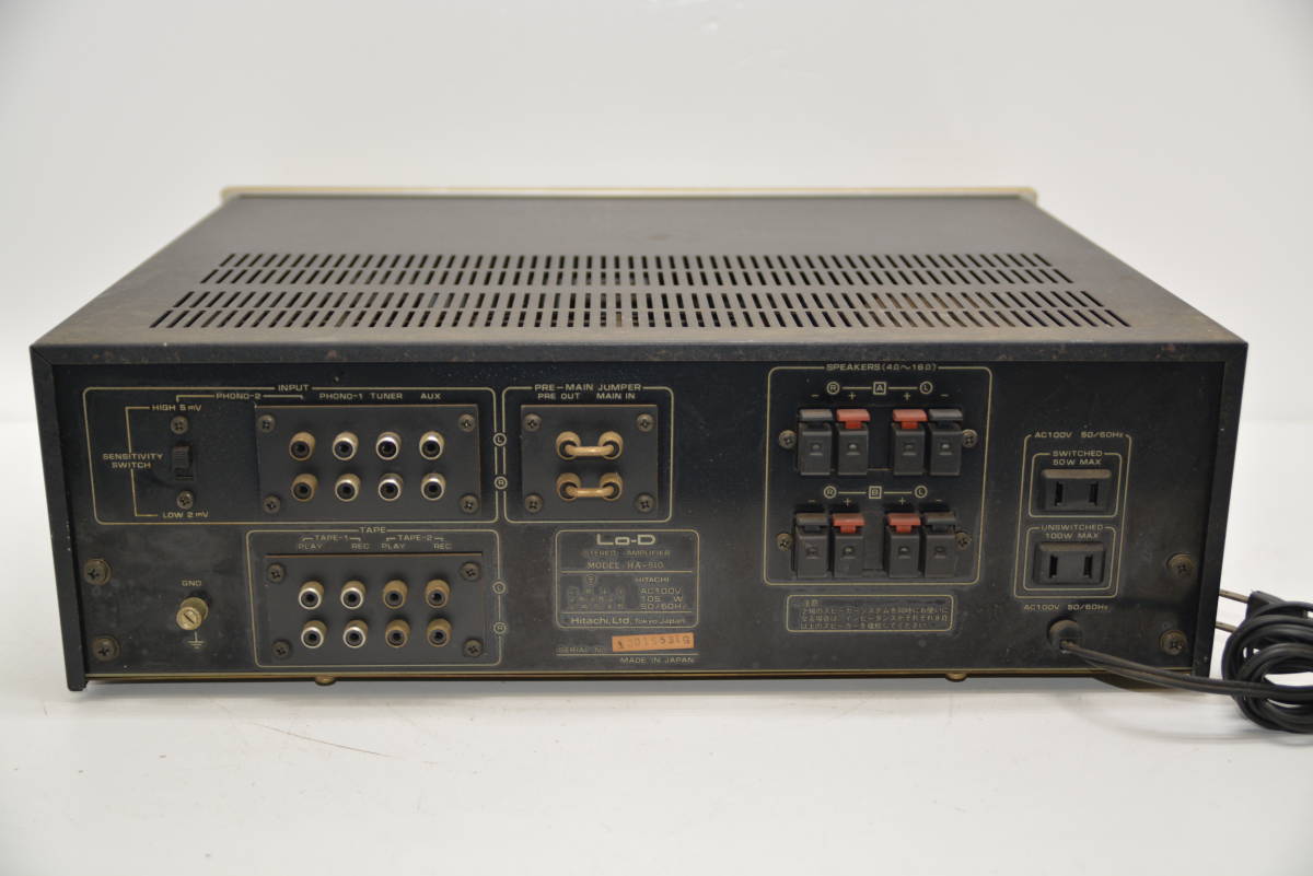 HITACHI Lo-D アンプHA-510 通電不可 Lo-D 通電不可 Lo-D ローディ HITACHI