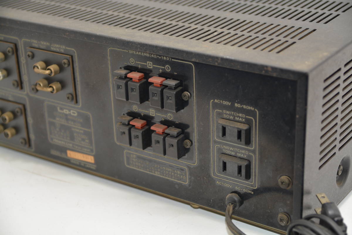 HITACHI Lo-D アンプHA-510 通電不可 Lo-D 通電不可 Lo-D ローディ HITACHI