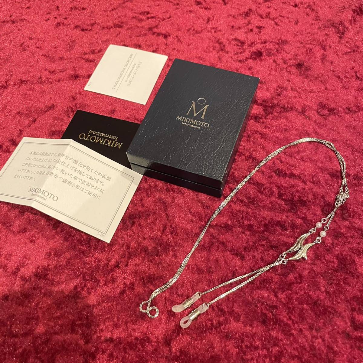 未使用 SILVER シルバー MIKIMOTO ミキモト パール 真珠 メガネ