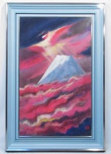 Yahoo!オークション 【GLC】川崎春彦 「驟雨」 日本画30号共シール