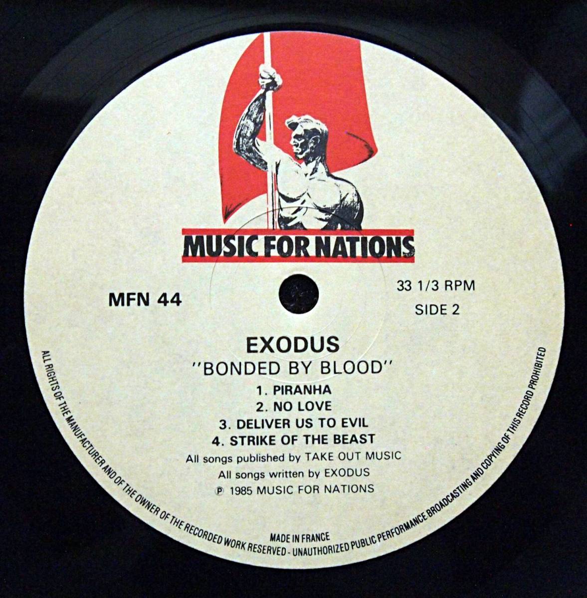 エクソダス○EXODUS BONDED BY BLOOD○○1985年○LP○ 【公式通販】