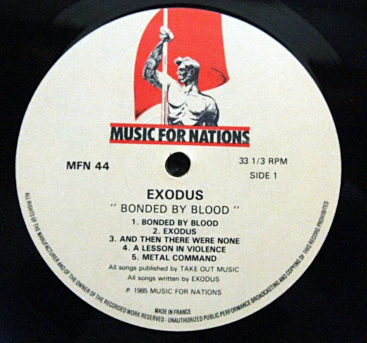 エクソダス○EXODUS BONDED BY BLOOD○○1985年○LP○ 【公式通販】