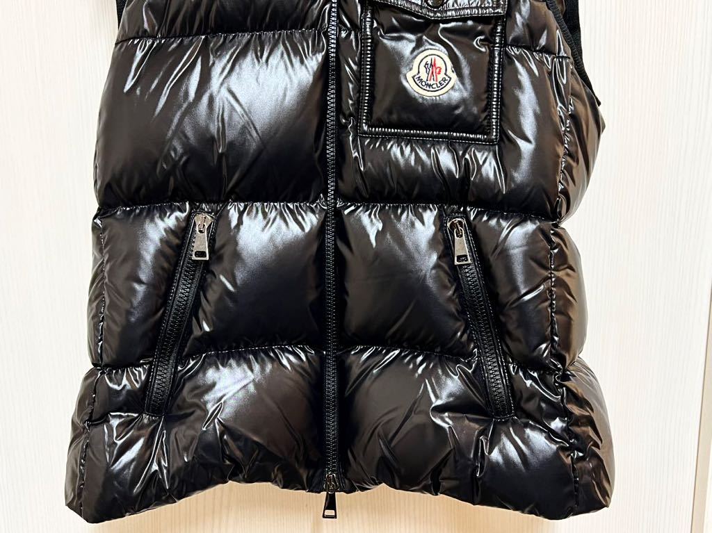 美品 MONCLER モンクレール BALABIO ダウンベスト ブラック 黒