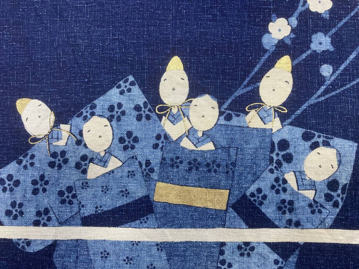 ☆藍染 | はぎれ ひな祭り 雛祭り 雛まつり ひなまつり 立雛 木綿 