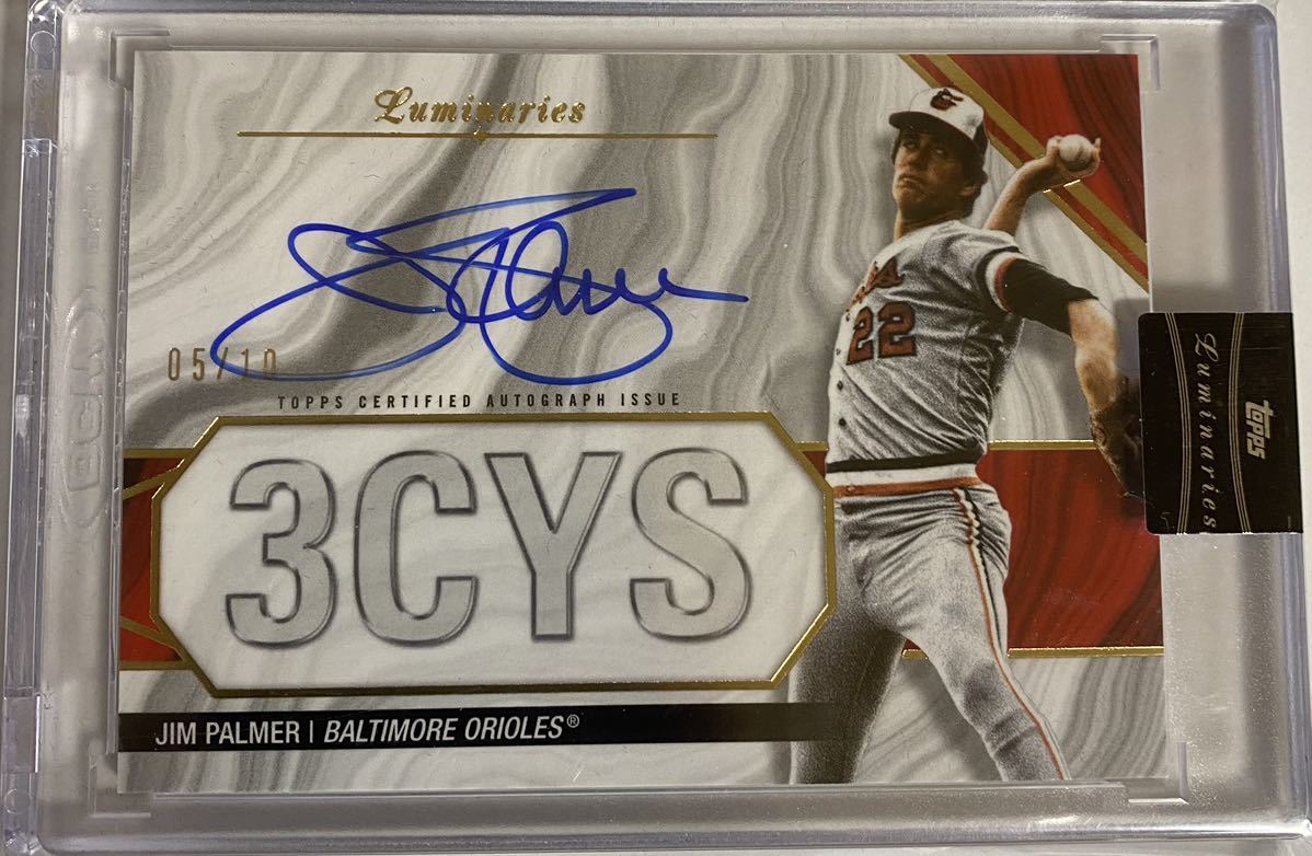 2022Topps Luminaries Baseball JIM PALMER Auto 05/10