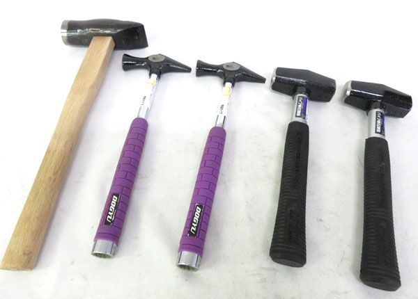 送料300円(税込)■zp147■大工道具 ハンマー 3種 5点【シンオク】