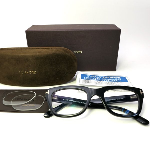 １円～ TOM FORD トムフォード 黒縁眼鏡 TF5178 メガネ ▲度入り デモレンズ付◆送料600円(近畿)～◆質屋 神戸つじの