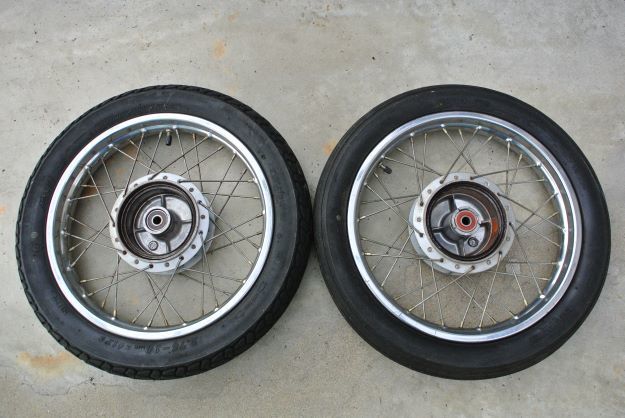 JA10 郵政カブ110 ホイール前後セット② ホンダ カブ用 14インチ