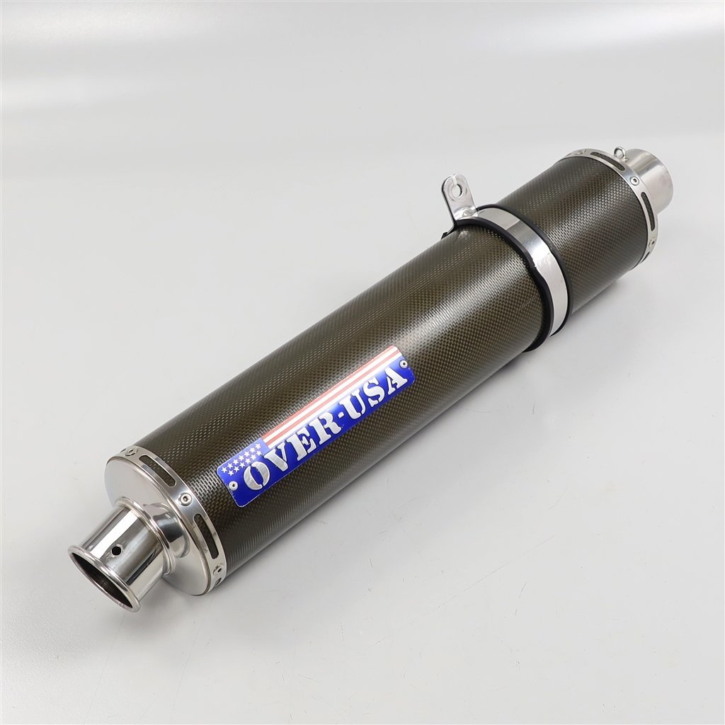 ☆OVER USA カーボン サイレンサー φ61mm [A019/0116B] 検索/マフラー