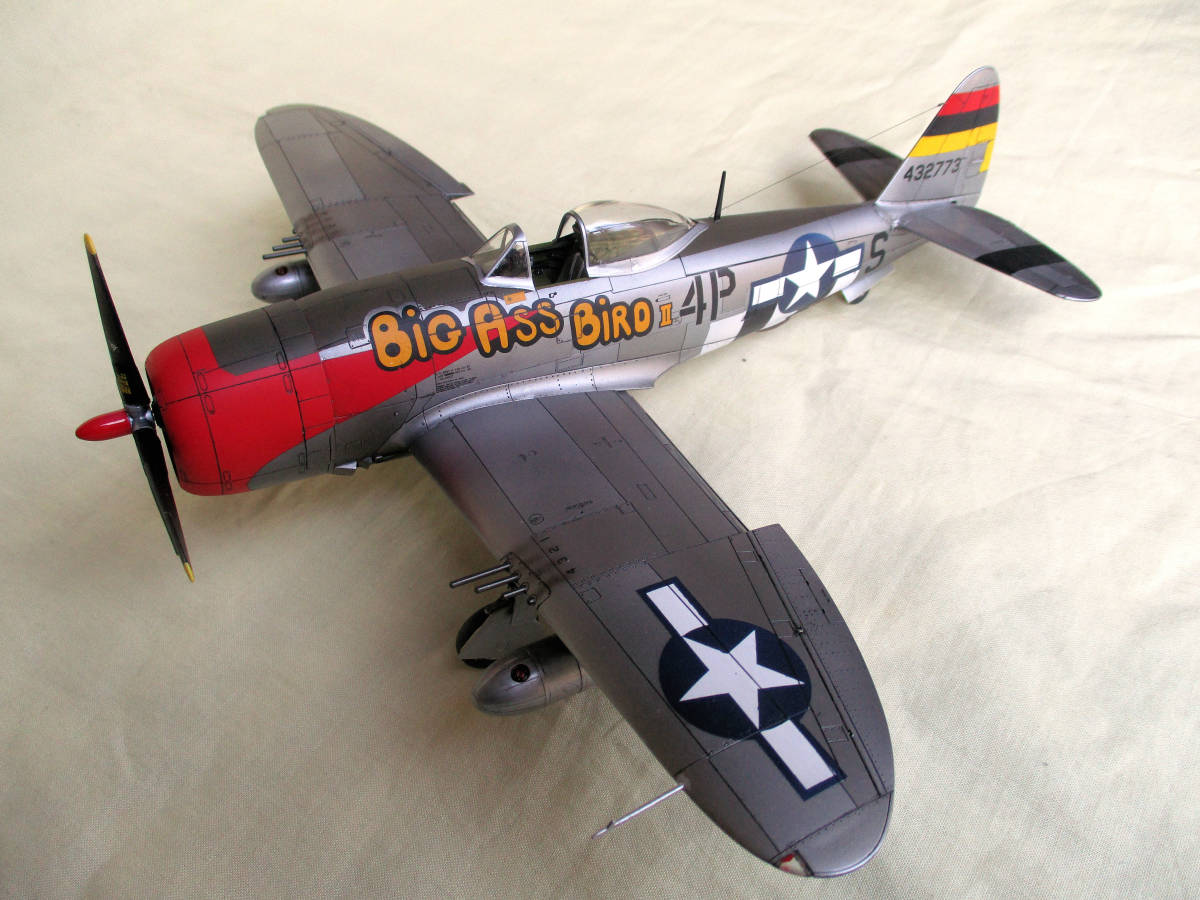 完成品 1／48 P－47D サンダ－ボルト ” ホワ－ド パークス少佐