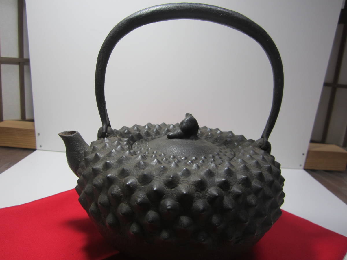 鉄瓶 南部鉄器 南部鉄瓶 鉄やかん 鉄分補給 あられ紋 南部鉄瓶 時代物