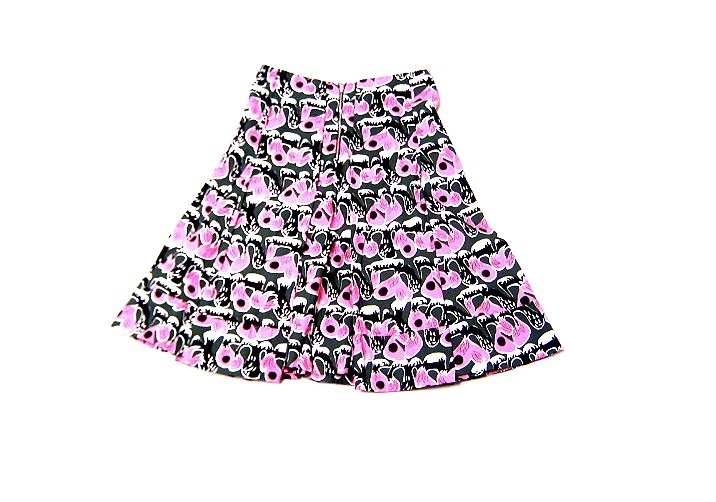 イタリア製 MARNI マルニ 総柄デザインのフレアスカート イタリア製