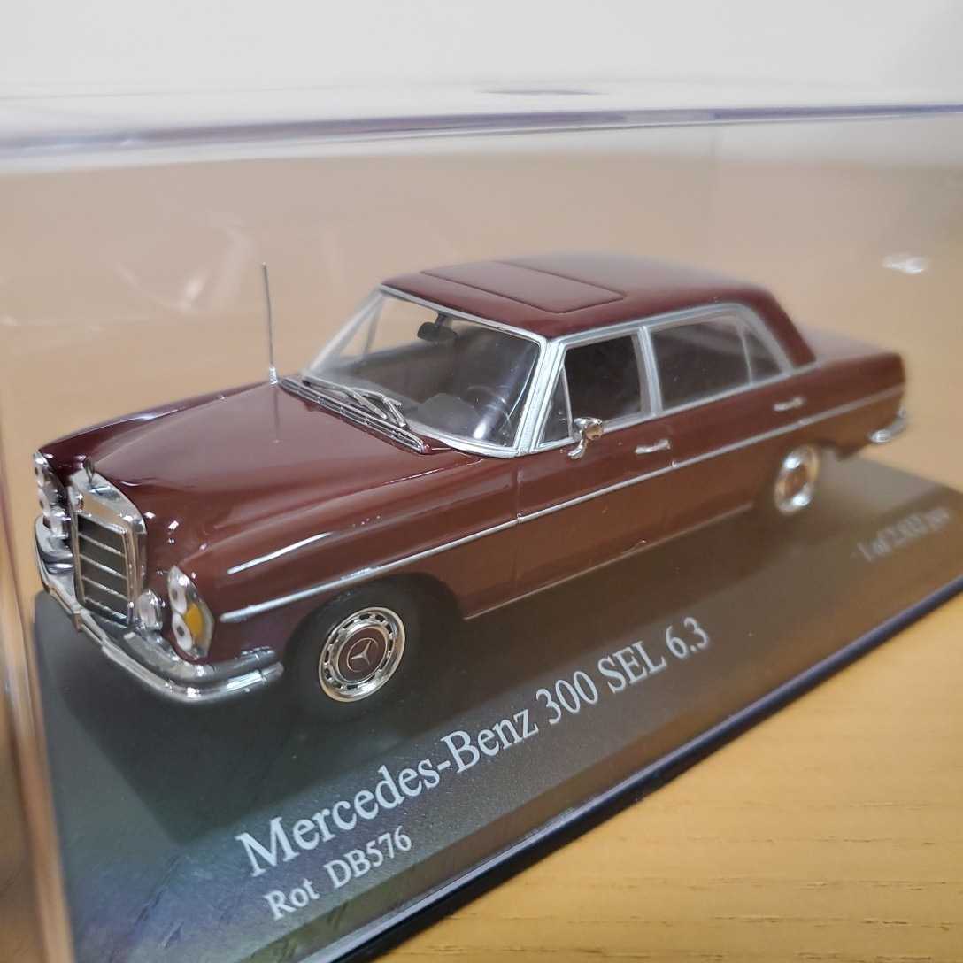 1/43 ミニチャンプス/Mercedes-Benz 300 SEL 6.3 1968-72 Rot DB576