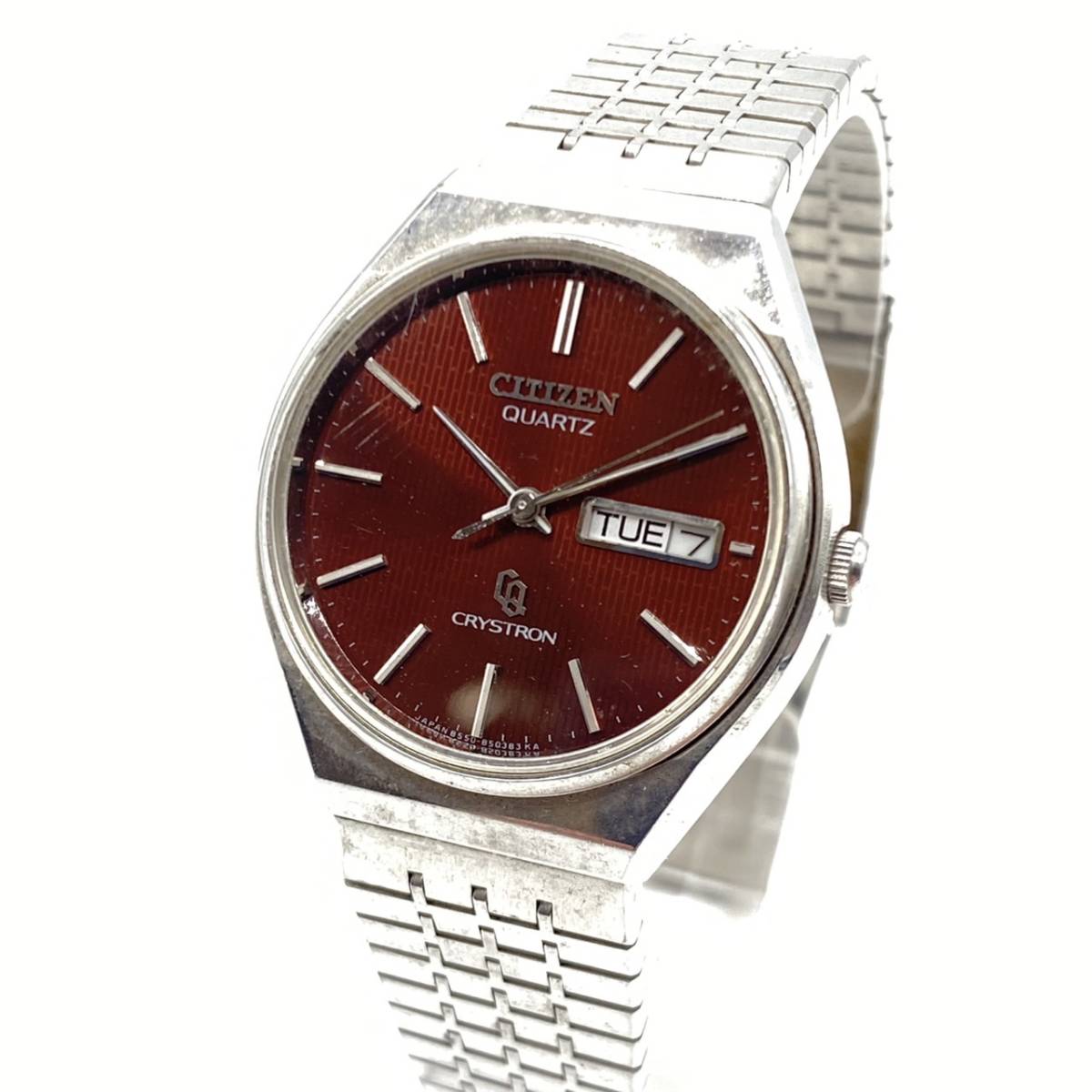 □CITIZEN シチズン QZ クォーツ CQ CRYSTRON クリストロン 4-850122 