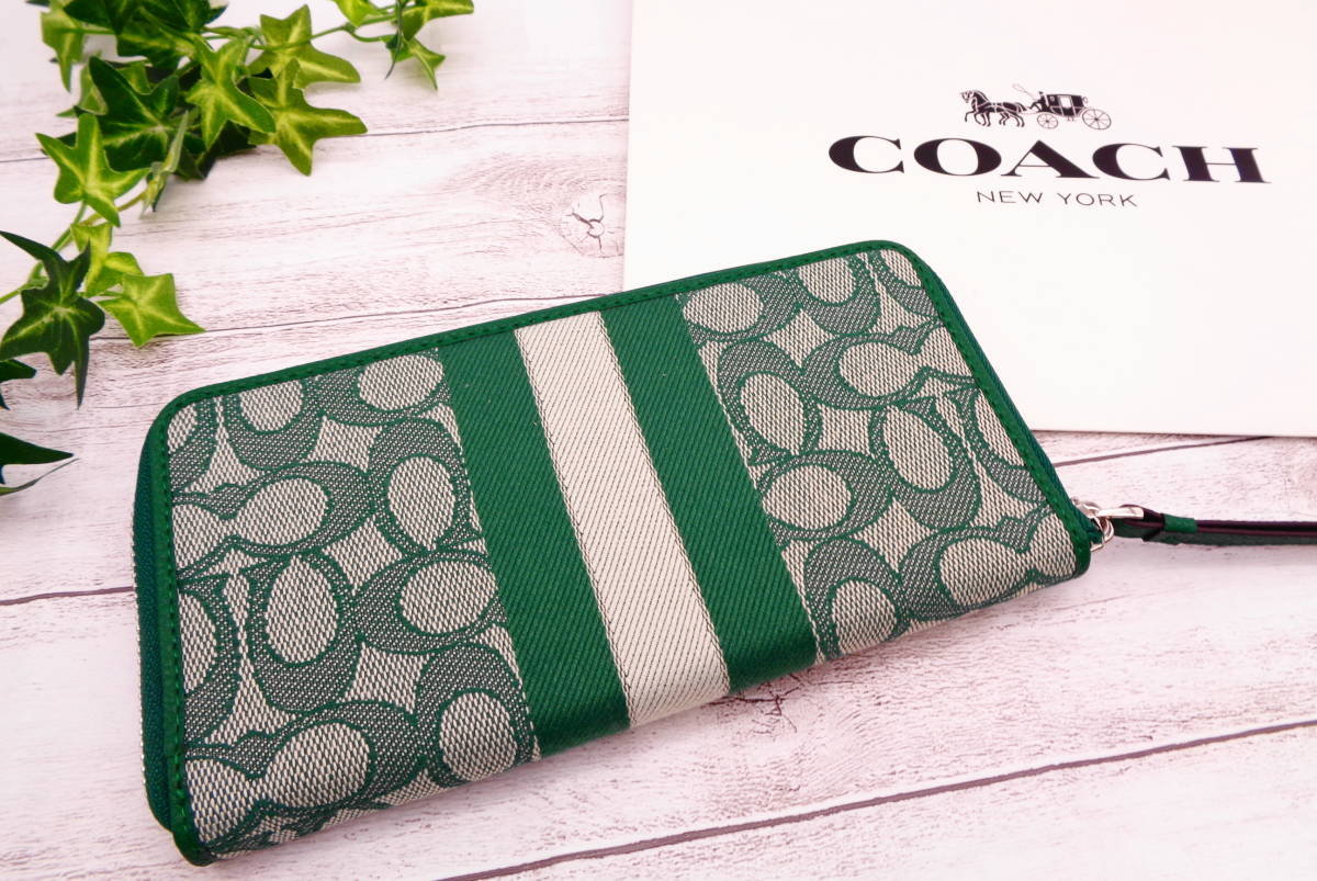 未使用 新品 同様 正規品【20】coach コーチ 長財布 ジッピー 