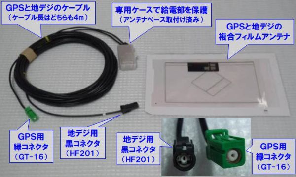 安心の純正 GPS/地デジ用 複合アンテナ 激安セット AVIC-MRZ099W AVIC-MRZ099 AVIC-MRZ077 AVIC-MRZ066 AVIC-RL09 AVIC-RW09 ①1sGC