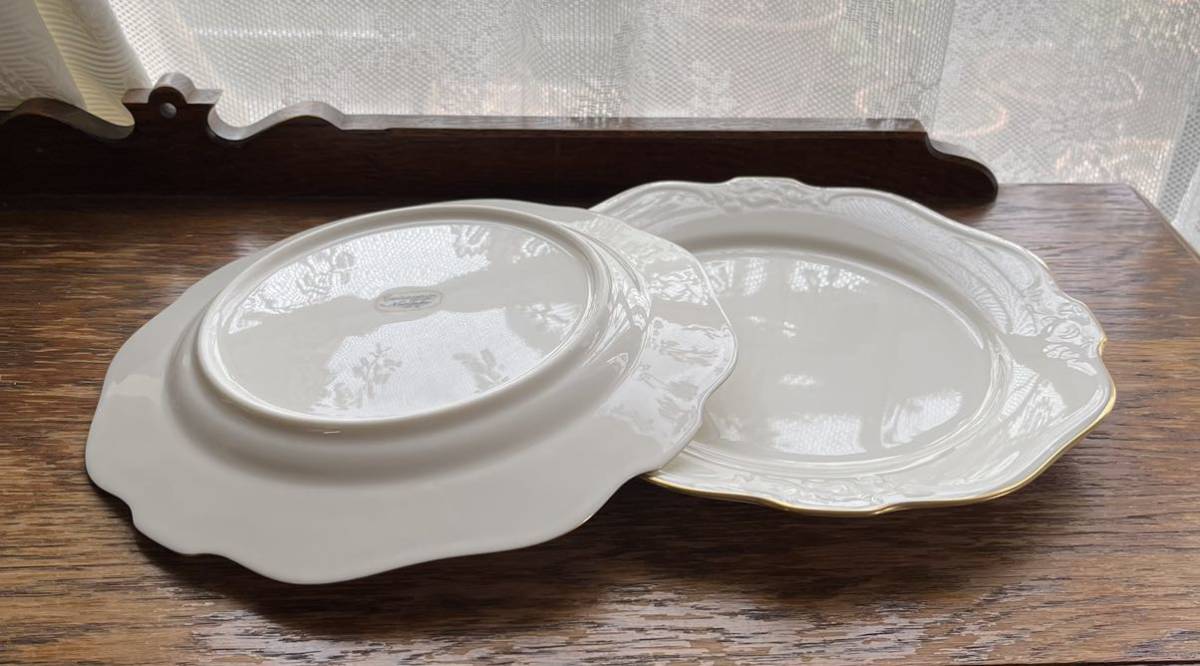 ノリタケ ディナープレート 2客 23cm アイボリーチャイナ Noritake