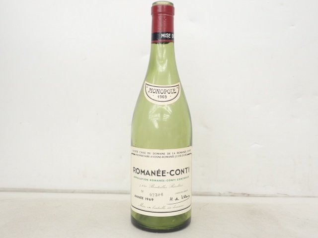 数量限定，SALE】 DCR ROMANEE CONTI 1969 空瓶/空ボトル ロマネ